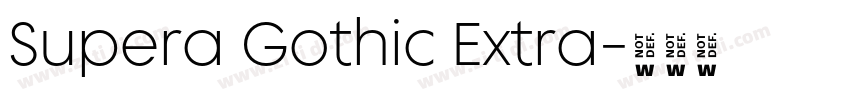 Supera Gothic Extra字体转换 Supera Gothic Extra字体转换
